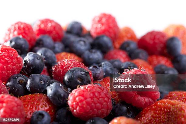 Medley Di Berry - Fotografie stock e altre immagini di Acqua - Acqua, Alimentazione sana, Ambientazione interna