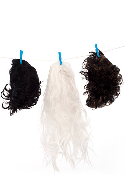 istock Drying wigs on washing line 182859396