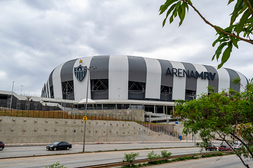 Belo Horizonte. Minas Gerais. Brazil. Arena MRV, football stadium, located in Belo Horizonte. The arena belongs to Clube Atlético Mineiro. Galo.