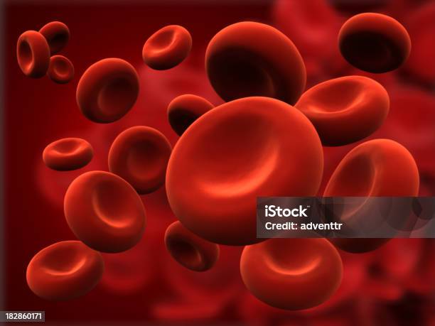 Cellule Del Sangue - Fotografie stock e altre immagini di Globulo rosso - Globulo rosso, Cellula ematica, Il corpo umano