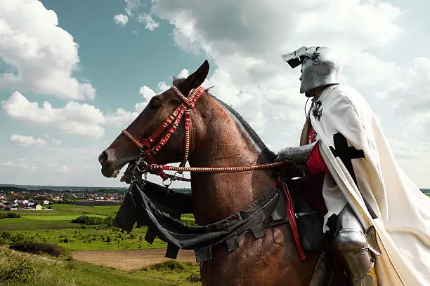 Crusader Knight on Horseback