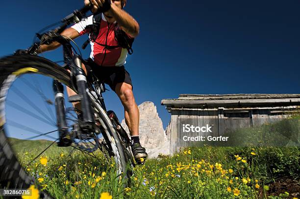 Mountainbiken Bewegungsunschärfe Stockfoto und mehr Bilder von Aktivitäten und Sport - Aktivitäten und Sport, Aussicht genießen, Berg