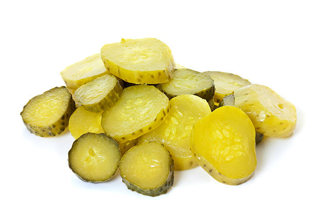 Pickle Slices stock photo