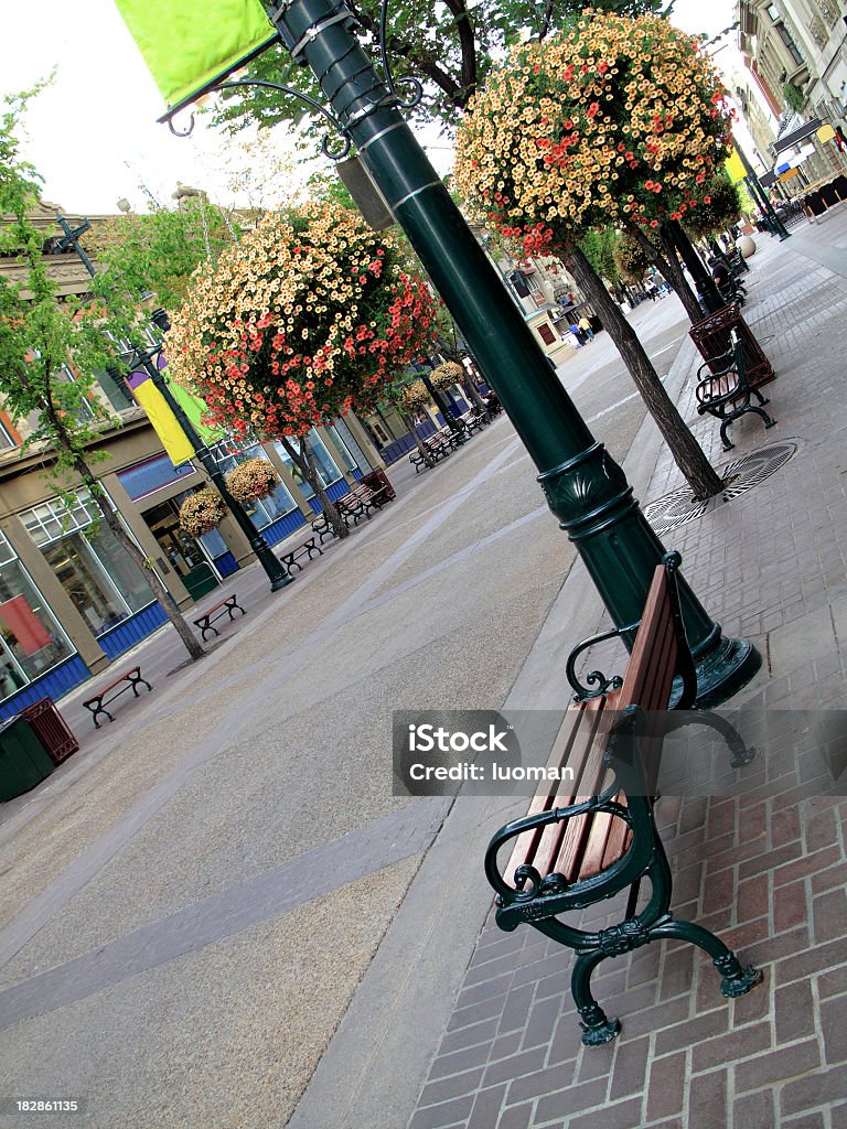 Stephen Avenue en Calgary - Foto de stock de Calgary libre de derechos