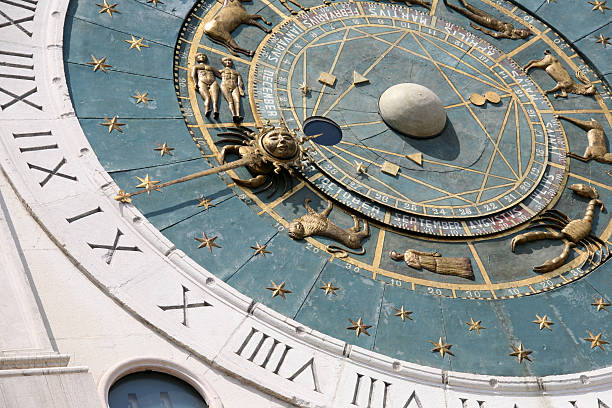 Padua Astronomical Clock stock photo