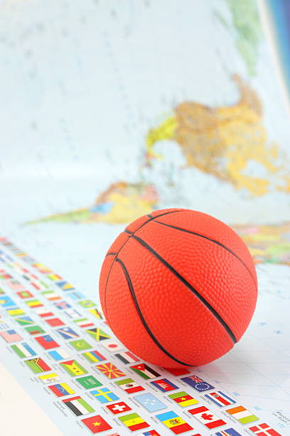 istock World map and basketball 182861562