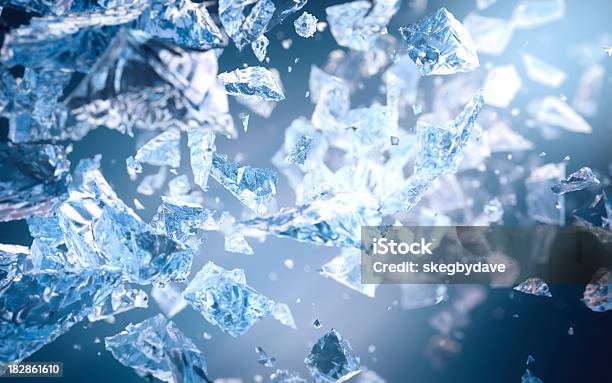 Smashed Ice Stock Photo - Download Image Now - Ice, Broken, Breaking