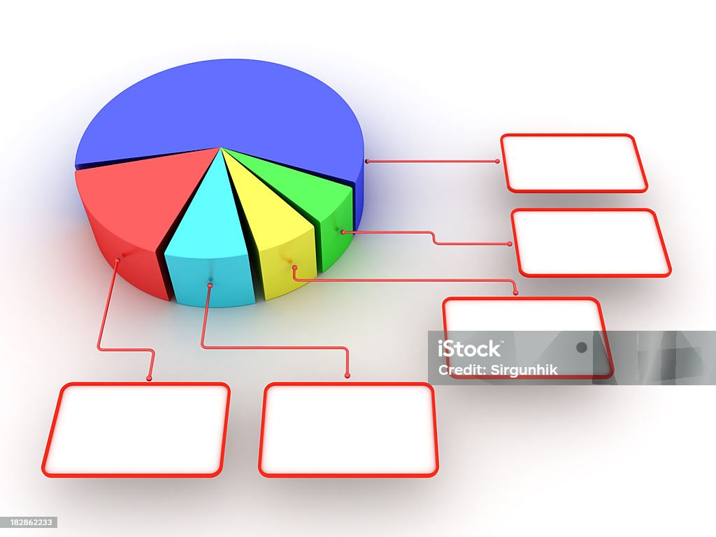 Diagrama circular - Foto de stock de Amarillo - Color libre de derechos