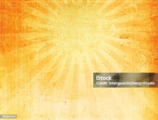 Swirly Sol Fundo Grunge Abstrato - Fotografias de stock e mais imagens de Verão - Verão, Plano de Fundo, Calor