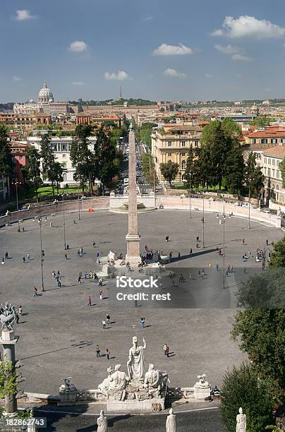Foto de Piazza Del Popolo e mais fotos de stock de Arquitetura - Arquitetura, Basílica de São Pedro, Capitais internacionais