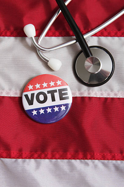 istock Voting Pin USA Medical Issue 182862755