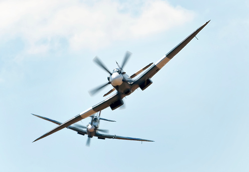 Two Supermarine Spitfire's in a dogfightTo see my other aviation images please click the image below