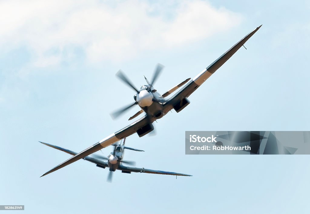 Spitfire Dogfight Two Supermarine Spitfire's in a dogfightTo see my other aviation images please click the image below Spitfire Stock Photo