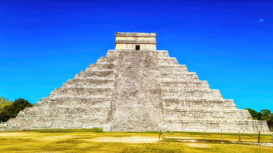 Chichen Itza pyramid El Templo Kukulcan temple in Mexico Yucatan