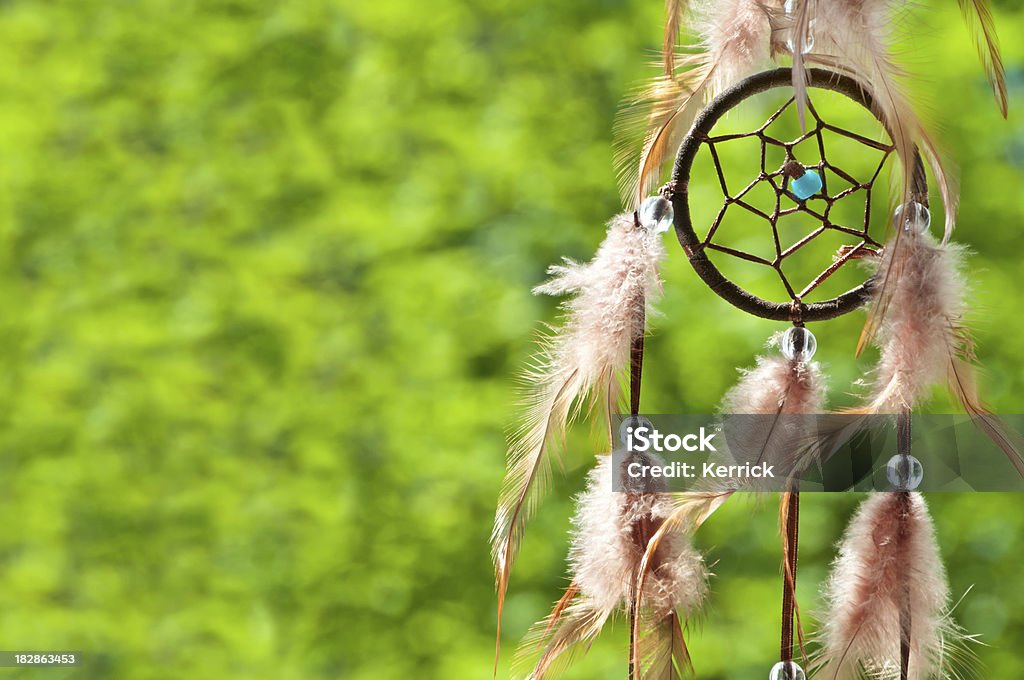 detail von Indianischer Traumfänger am Abend - Lizenzfrei Indianischer Traumfänger Stock-Foto