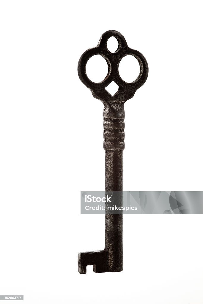 Normal Key Old Old Key On A White Background Stock Photo - Download Image Now ...
