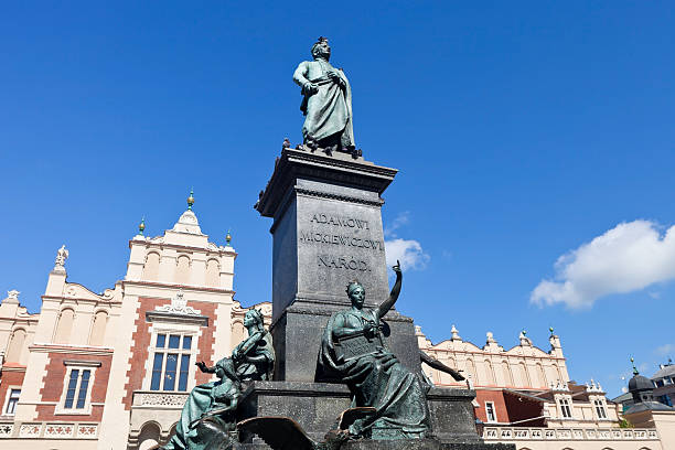 istock Adam Mickiewicz Monument In Krakow, Poland 182863735