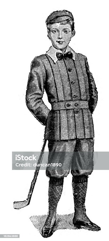 Victorian Tweed fato - Ilustração de Estilo retrô royalty-free