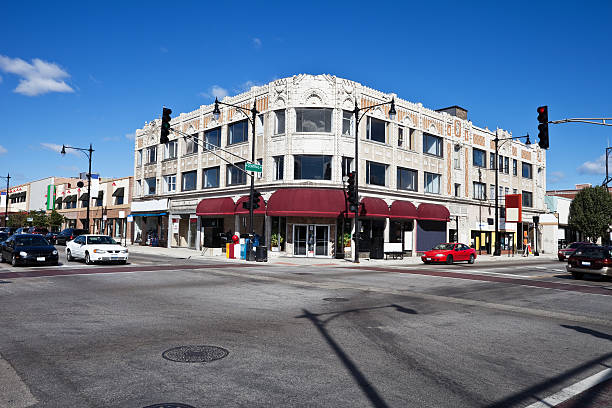 istock Art Deco Shops in Portage Park, Chicago 182864874