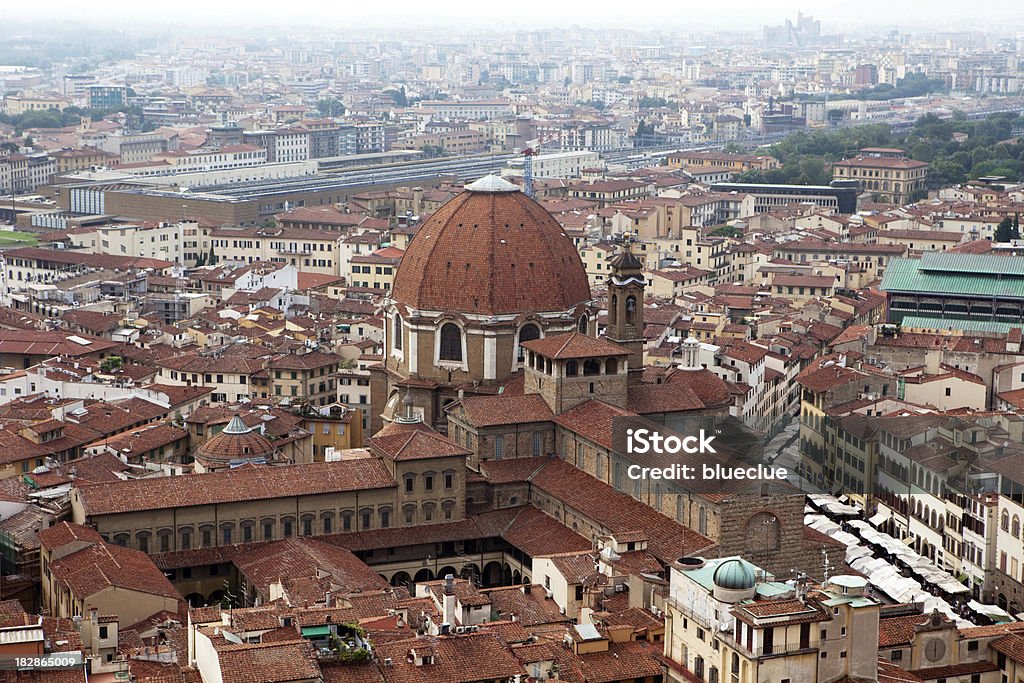 Florence vista desde la parte superior del Duomo - Foto de stock de Aire libre libre de derechos