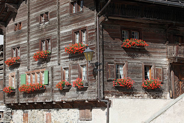 istock Typical house in Switzerland Graubunden 182865059