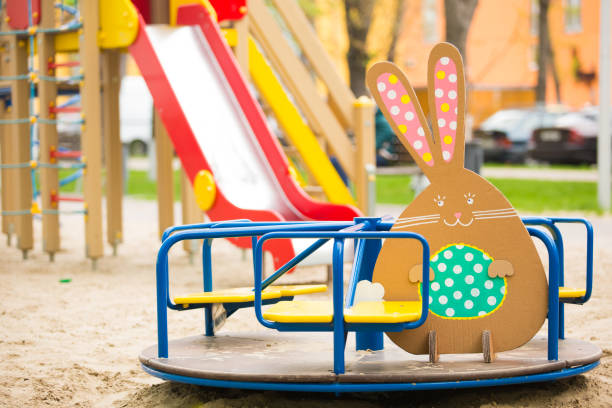 istock Decoration for Easter. Rabbit of cardboard 1828651446