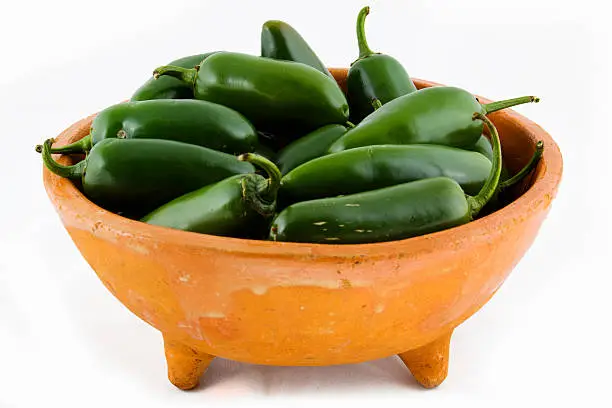 Bowl of mexican chiles.