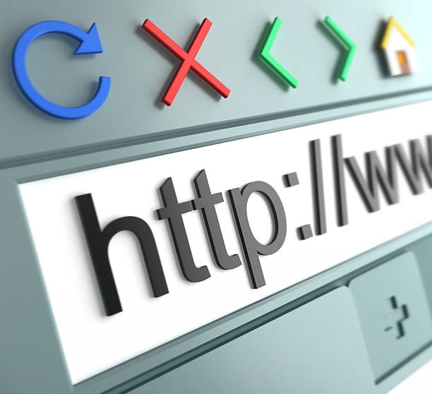 Close up of generic Internet browser stock photo