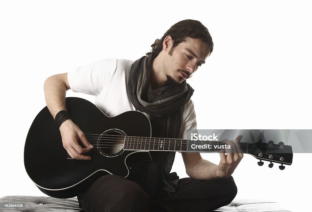 Junge Gitarrist - Lizenzfrei Gitarre Stock-Foto