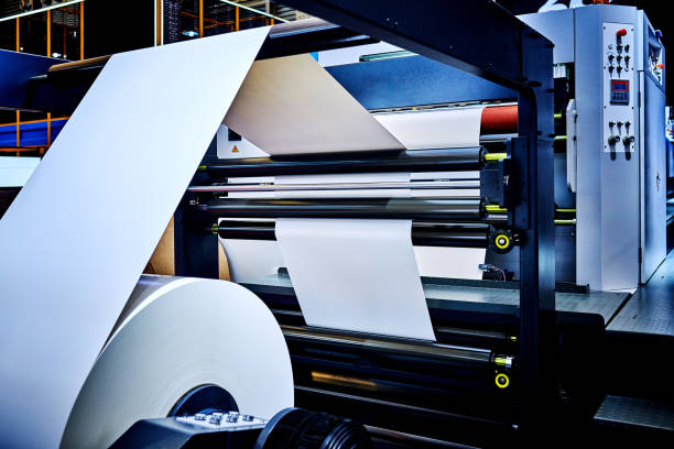 istock Close-up of Roller Printing Press Working 1828665136