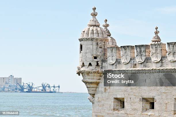 타워 벨렘 있는 타구스 강 Lisbon Portugal 0명에 대한 스톡 사진 및 기타 이미지 - 0명, 강, 건축