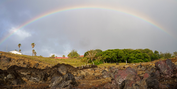 Double Rainbow, Bali Hai Kauai, Tunnels Beach, (taken from the water) 