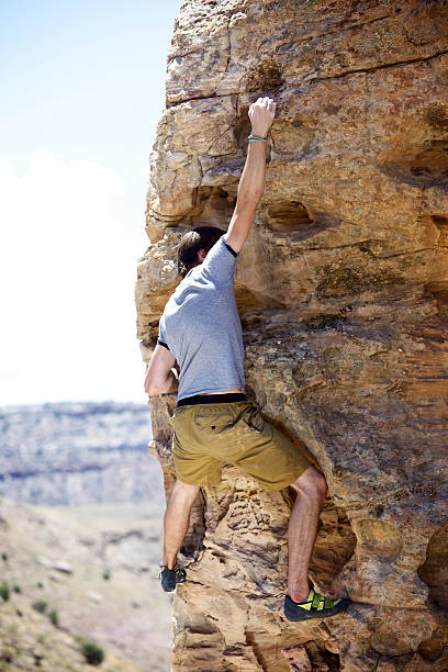 istock colorado rock climbing bouldering 182867213