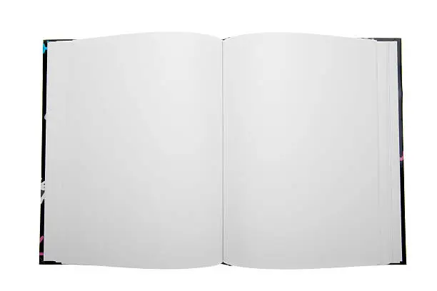 Photo of open notebook