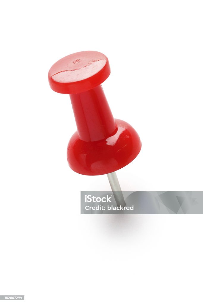 Vermelho Push Pin - Royalty-free Pionés Foto de stock