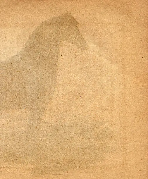 Old Paper with a horse silhouette for backgrounds and layers.