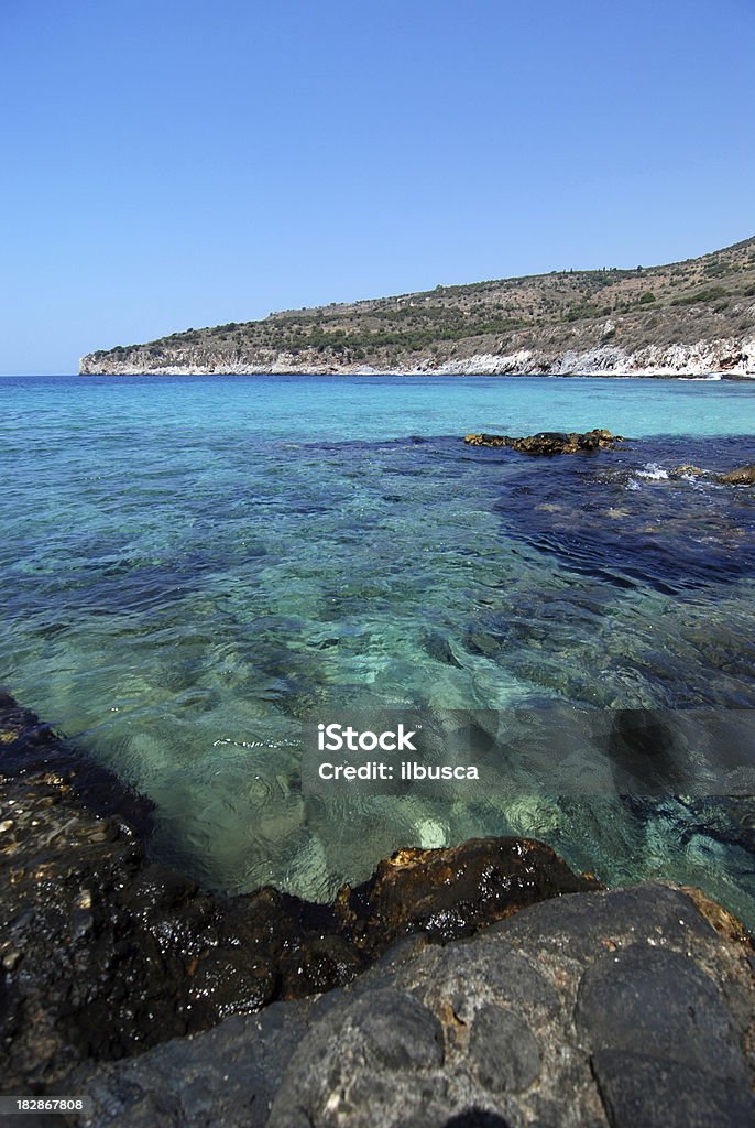 Greek blue sea and coast Blue Stock Photo