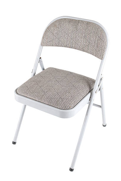 Gray Padded Folding Chair