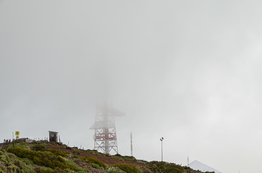 Cloudy Day in El Teide National Park Tenerife Canary Islands Spain