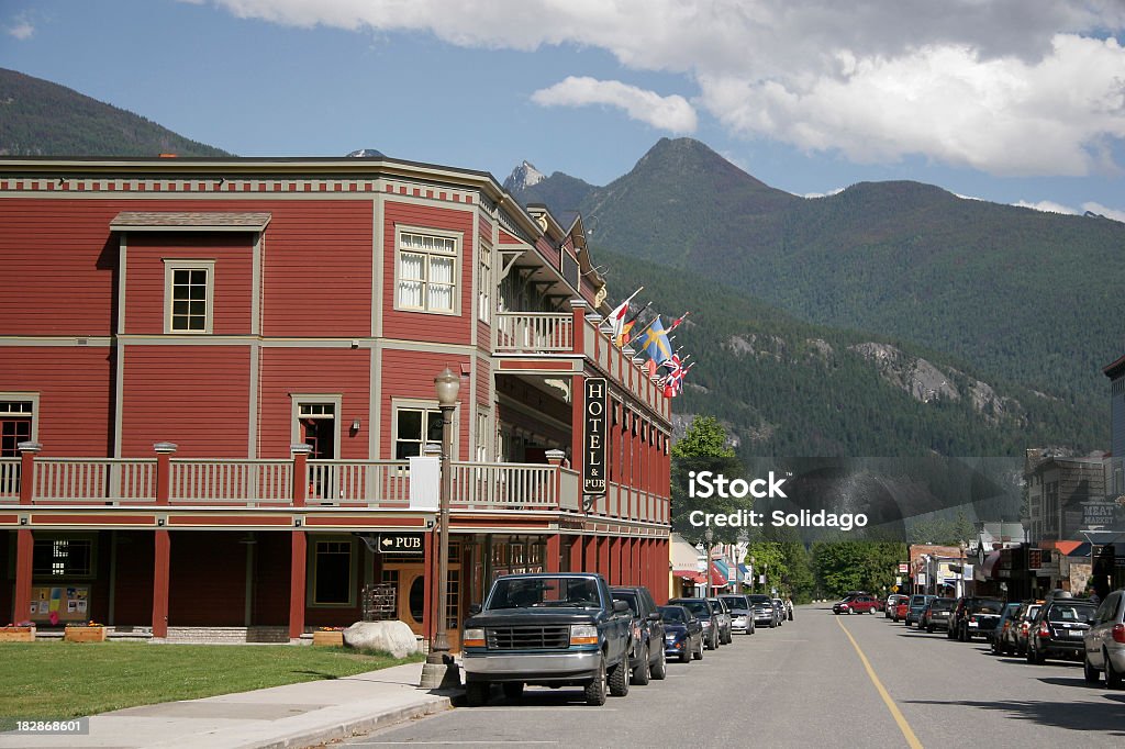 Cidade Pequena British Columbia KasloCity in British Columbia Canada - Royalty-free Colúmbia Britânica Foto de stock