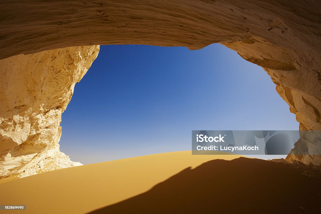 Hoehlefenster - Lizenzfrei Weiße Wüste Stock-Foto