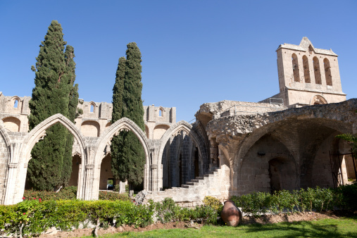 Bellapais abbey near kyrenia cyprus