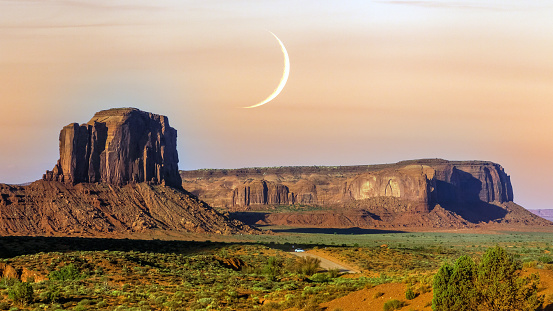 Monument Valley, Arizona, USA. Monument Valley, desert canyon in USA