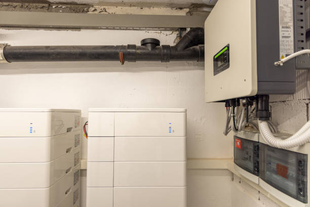 istock Close-up View Of Home Battery Storage System On Building Facade 1828697310