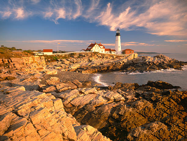 istock Dawn at Portland Head Light 182870230