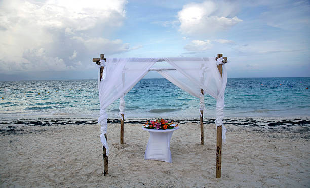 Wedding canopy stock photo