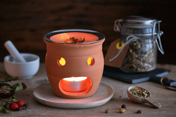 istock Burning various types of incense in an incense burner 1828703603