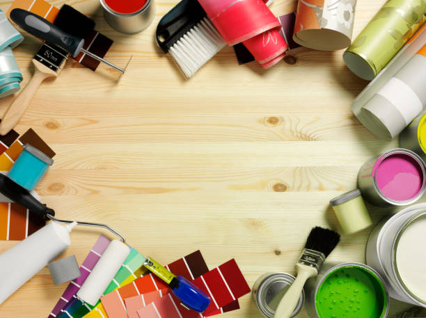 istock Frame of Decorating Equipment 182870478
