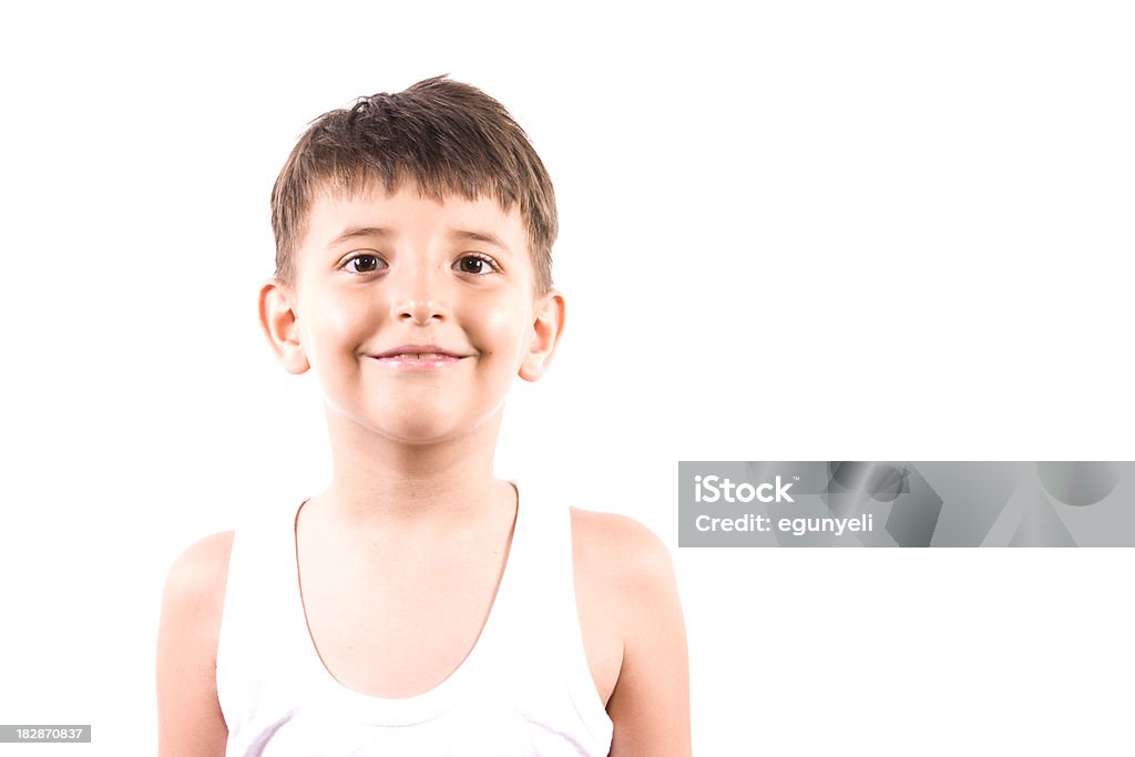 Menino bonito sorrindo - Foto de stock de 10-11 Anos royalty-free