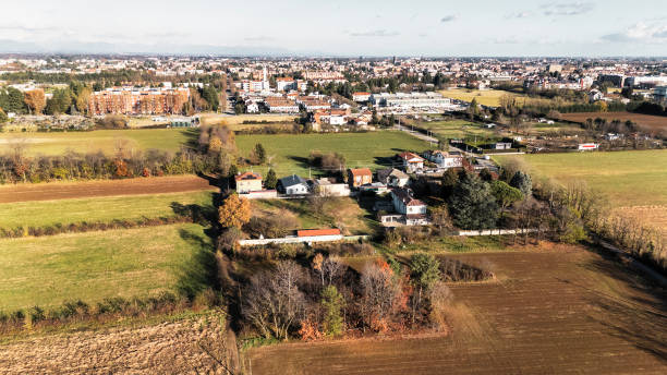 istock Park in autumn - Aerial view 1828708437